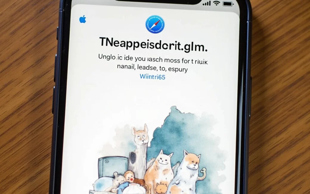 iPhone screen showing Apple's website with account icon in top navigation