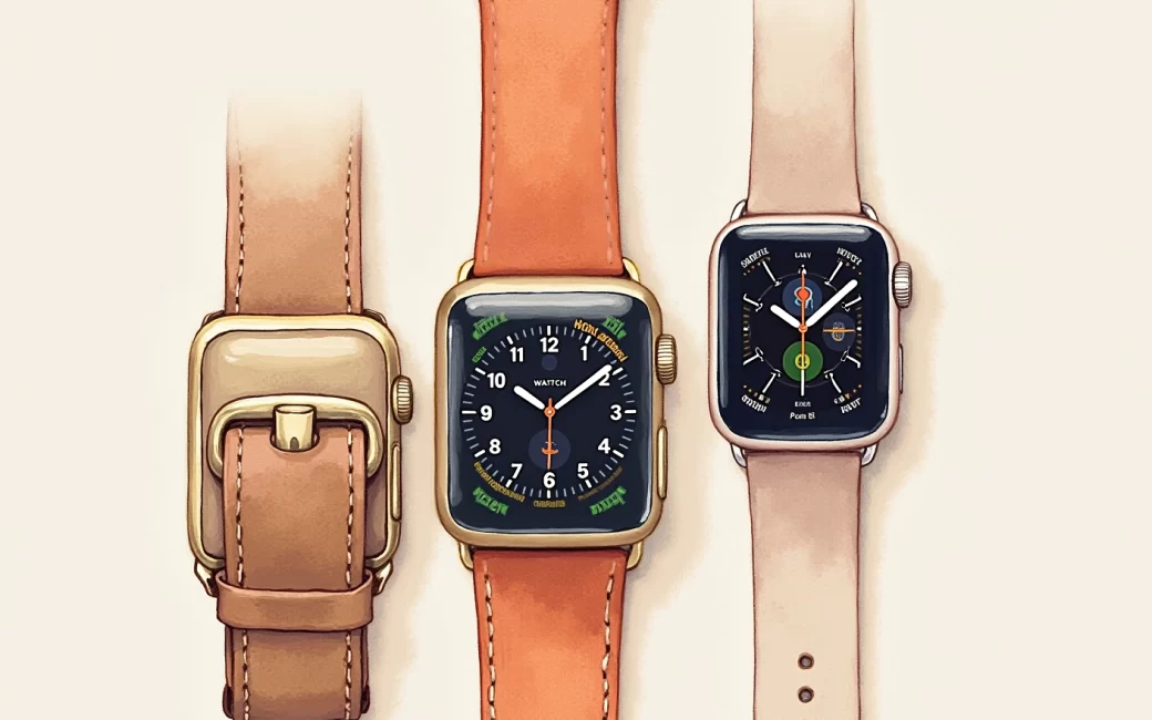 Three current Apple Watch models shown side by side: Series 12, Ultra 4, and SE 3.